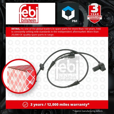 ABS Sensor fits AUDI A4 B6 2.4 Front Left or Right 01 to 05 Wheel Speed Febi New