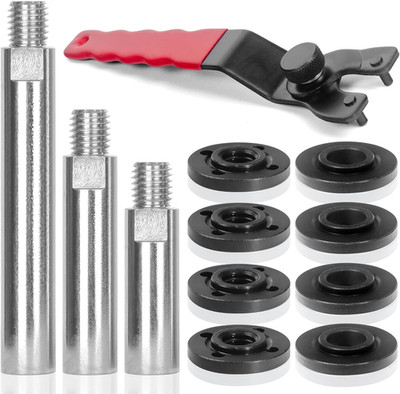 12PCS Angle Grinder Attachments Kit with Flange Nuts, Angle Grinder Extension Co