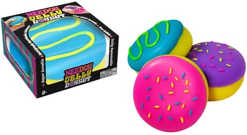 Желейный пончик NeeDoh - включает в себя 1 штуку. Желейный пончик - Разные цвета на выбор. [