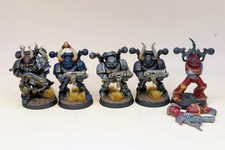 Warhammer 40K Chaos Space Marines Legionaries with Bolters x5 OoP Plastic