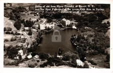 Aerial Birds Eye RuinsIron Mill Rossie New York NY RPPC Photo Postcard COPY