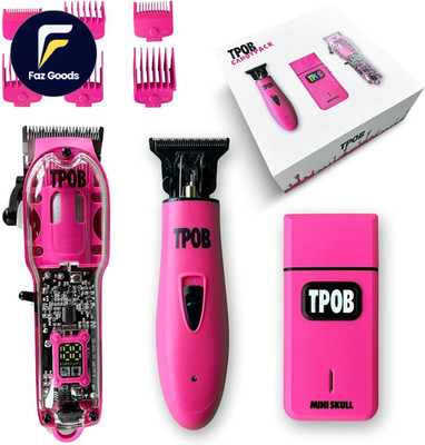 TPOB Slime 2 Candy Pink Clipper Trimmer Shaver Set Barber Hair Pack