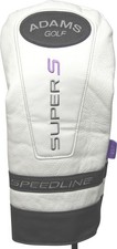 Adams Golf Ladies Speedline Super S Driver White/Grey/Lavender Headcover