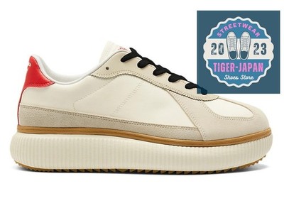 Onitsuka Tiger DELECITY 1183B874 104 CREAM FIERY RED Unisex Men Women Shoes