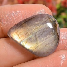 Natural Labradorite 17Ct Pear 23X19X4mm Grey Stone for Ring Loose Gemstone