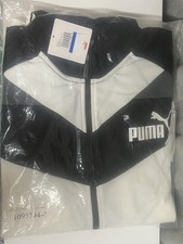 Puma Mens Iconic Tricot Jkt Black/White XL New Sealed With Tags