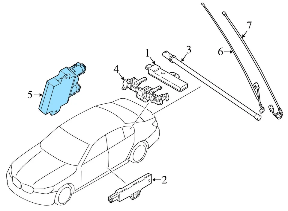 BMW M6 GRAN CUPÉ 2015-2019 - Módulo de control de abridor inteligente tapa maletero 7932682 Foto 3 de 4