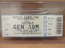 Hubert Davis NCAA Coaching Debut Ticket North Carolina Tar Heels 