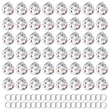 48pcs Clear Faceted Crystal Ball Prism 1.2"/30mm Glass Prism Suncatcher