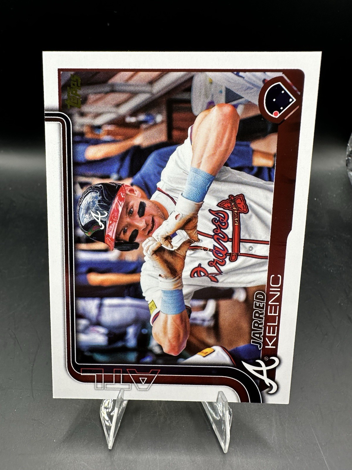 2025 Topps Series One Jarred Kelenic Golden Mirror Image Variation Braves #276