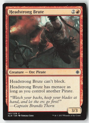 #ad #ad MTG Headstrong Brute #147 Regular XLN Ixalan $1.28