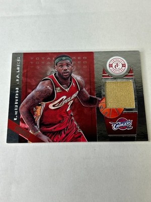2013-14 Totally Certified LeBron James 25/49 Red Game Used Jersey 