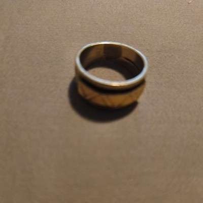 Native American Navajo 14k & Sterling  ring size 6.3/4 Signed And Stamped