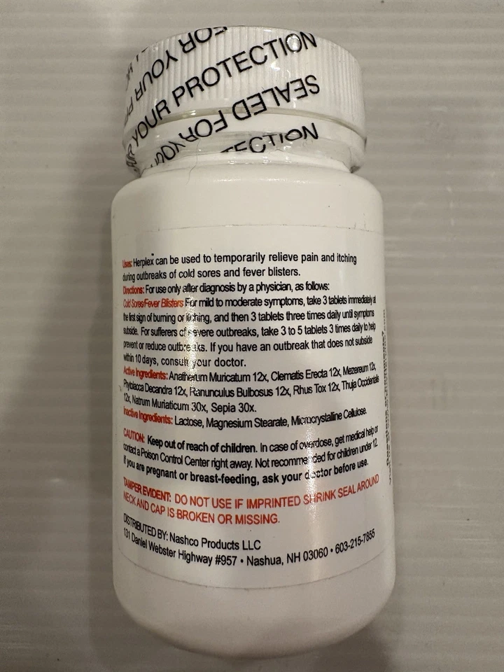 Tabletas Herplex Premium | Ayuda contra brotes y herpes labial sin E... Foto 2 de 2