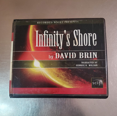 INFINITY'S SHORE Audio Book by David Brin Sci-Fi 22 Disc CD-Audio Set