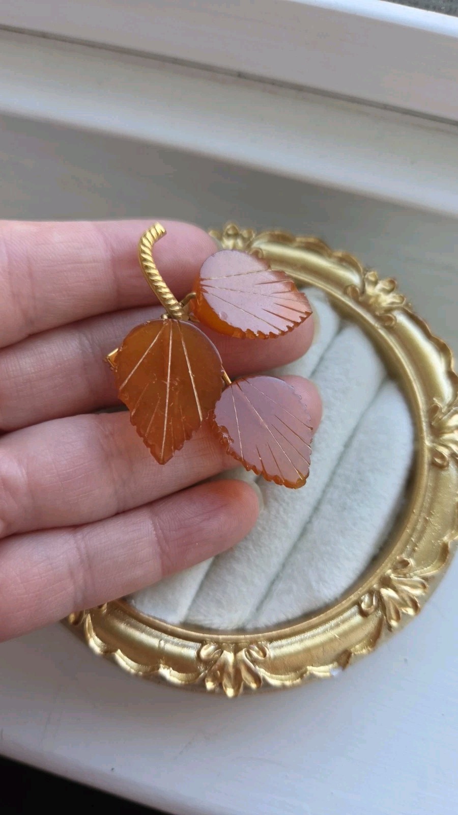 Vintage Natural Genuine Russian Baltic Amber Triple L… - Gem