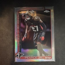 2025 Topps Chrome Rookie Refractor James Pearce Jr. #351 Atlanta Falcons