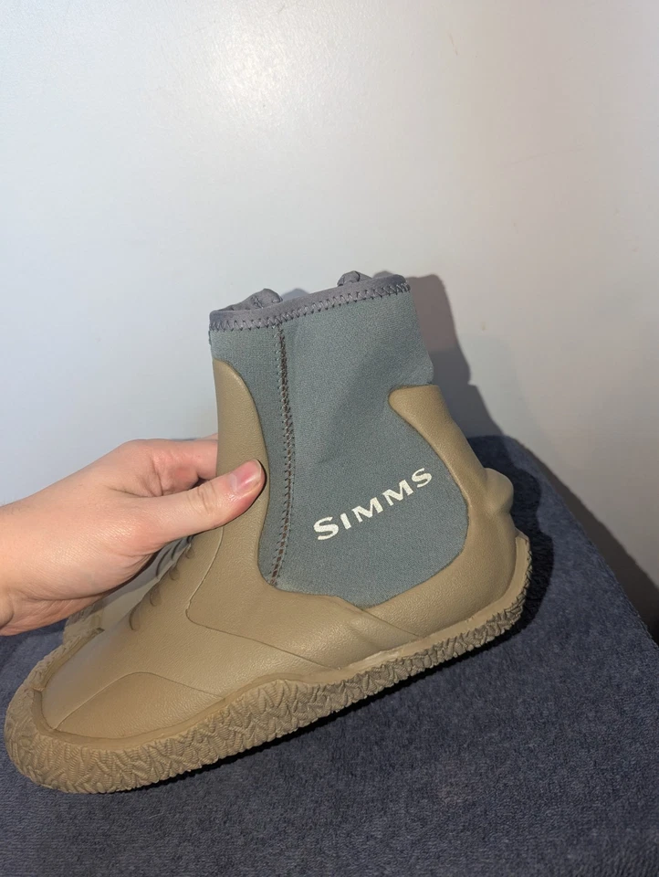 Simms Zipit II Botín Para Hombres Talla 8 Verde Botas de Vadeo Zapatos de Pesca al Aire Libre Foto 3 de 4