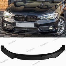 FOR BMW 1 SERIES F20 F21 STANDARD SE FRONT SPLITTER LIP GLOSSY BLACK 2015-2019
