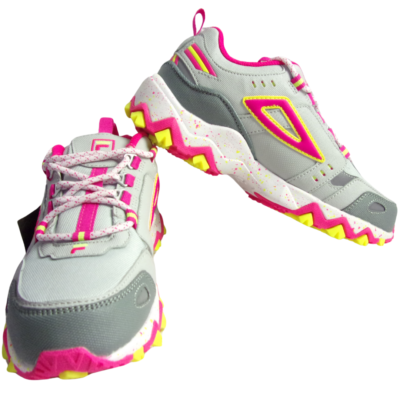 Fila Girls Oakmont TR Gym Trainers Sneakers Shoes Kids Size Gray Pink Big  Kids