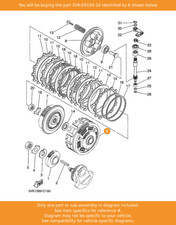 YAMAHA Primary Driven Gear Comp, 5VK-E6150-10 OEM XT660X XT660R
