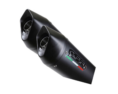 2 Bolt-On Mufflers GPR FURORE NERO Approved KAWASAKI ZX-10 R 2006