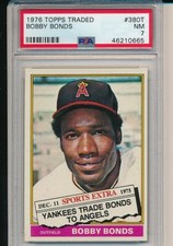 BOBBY BONDS CALIFORNIA ANGELS TOPPS 1976 380T TRADED PSA 7 NM MINT BASEBALL CARD