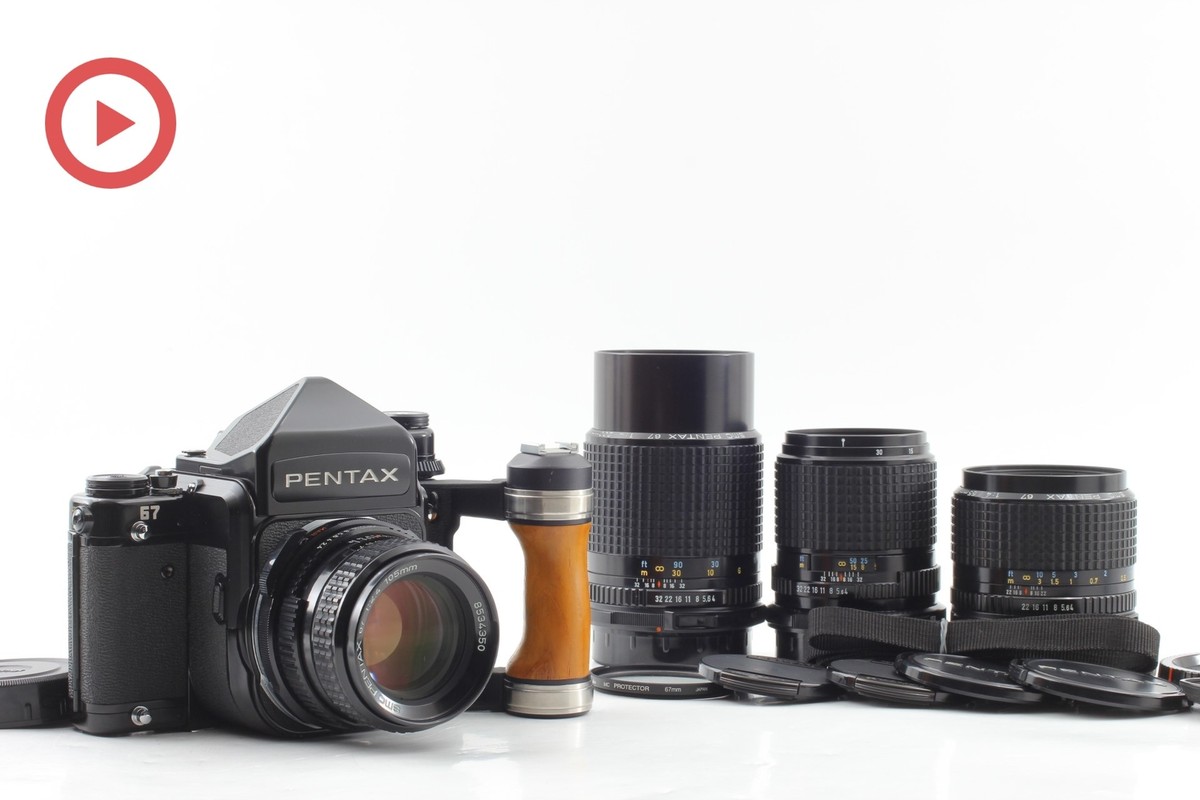 Lens Pentax Ttl LATE Lens [MINT W/Grip] Pentax 67 6x7 TTL MLU Film