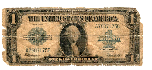 $1 "1923" (HORSEBLANKET) $1 (SILVER CERTIFICATE) "1923" (HORSEBLANKET) ROUGH!!!