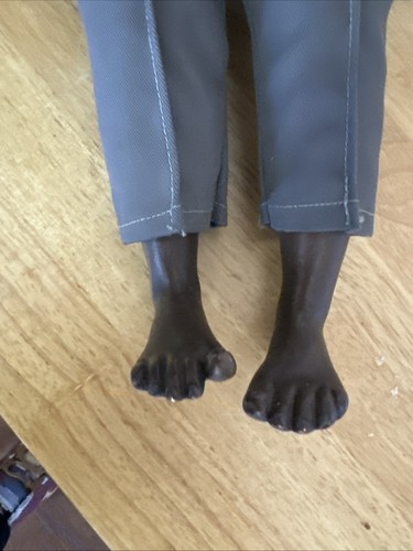 Handmade Boy Doll Porcelain Head Hands Feet Black Handmade Clothes RARE 17” L - Picture 7 of 9