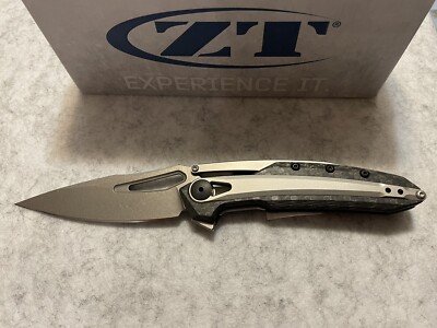 Zero Tolerance 0990 Frame Lock Folding Knife Carbon Fiber CPM 20CV Made In USA