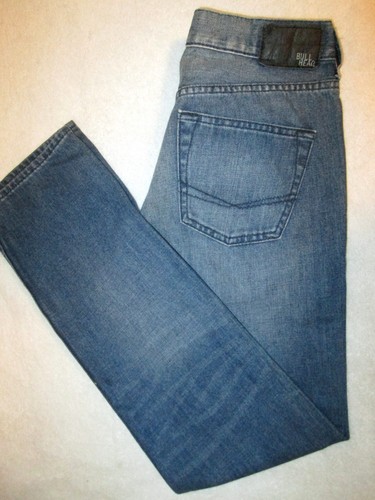 Bullhead Low Rise Slim Straight Leg Herren Blue Denim Jeans Größe 29 x 30 Neuwertig - Bild 3 von 5