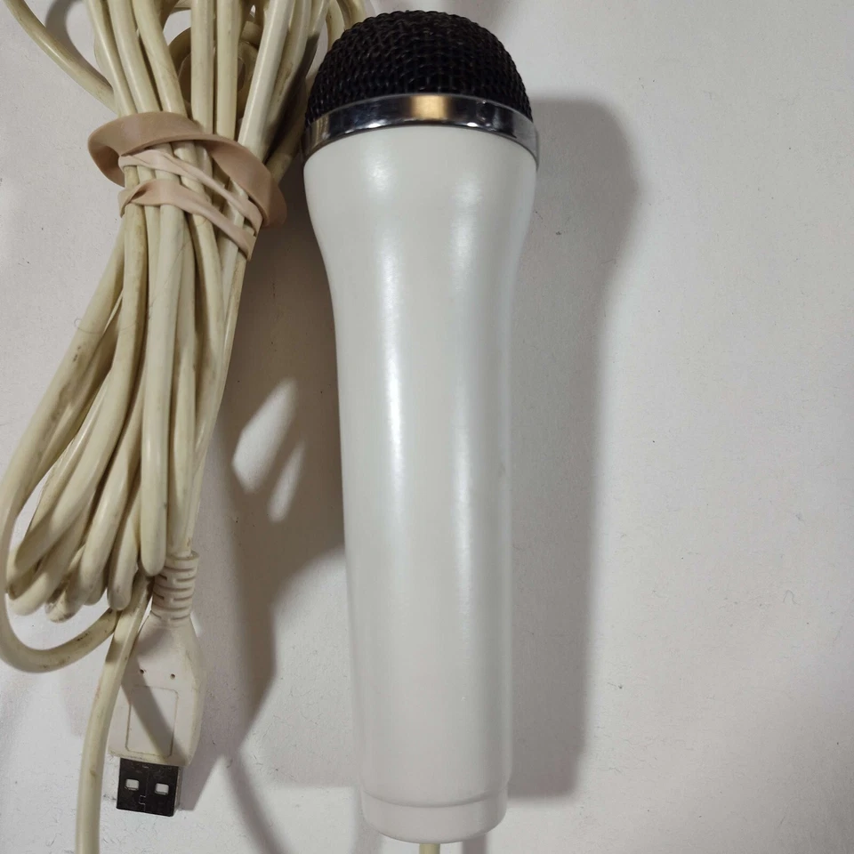White Logitech Konami USB Microphone ICES-003 Playstation Xbox Wii Guitar Hero - Image 3 of 4