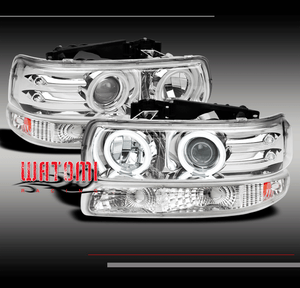 99 06 Chevy Silverado Suburban Tahoe Ccfl Halo Led Projector Head Image Is Loading 99 06 Chevy Silverado Suburban Tahoe Ccfl Halo