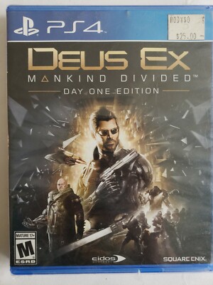   Deus Ex: Mankind Divided Day One Edition (Sony PlayStation 4, 2016) PS4 NEW!