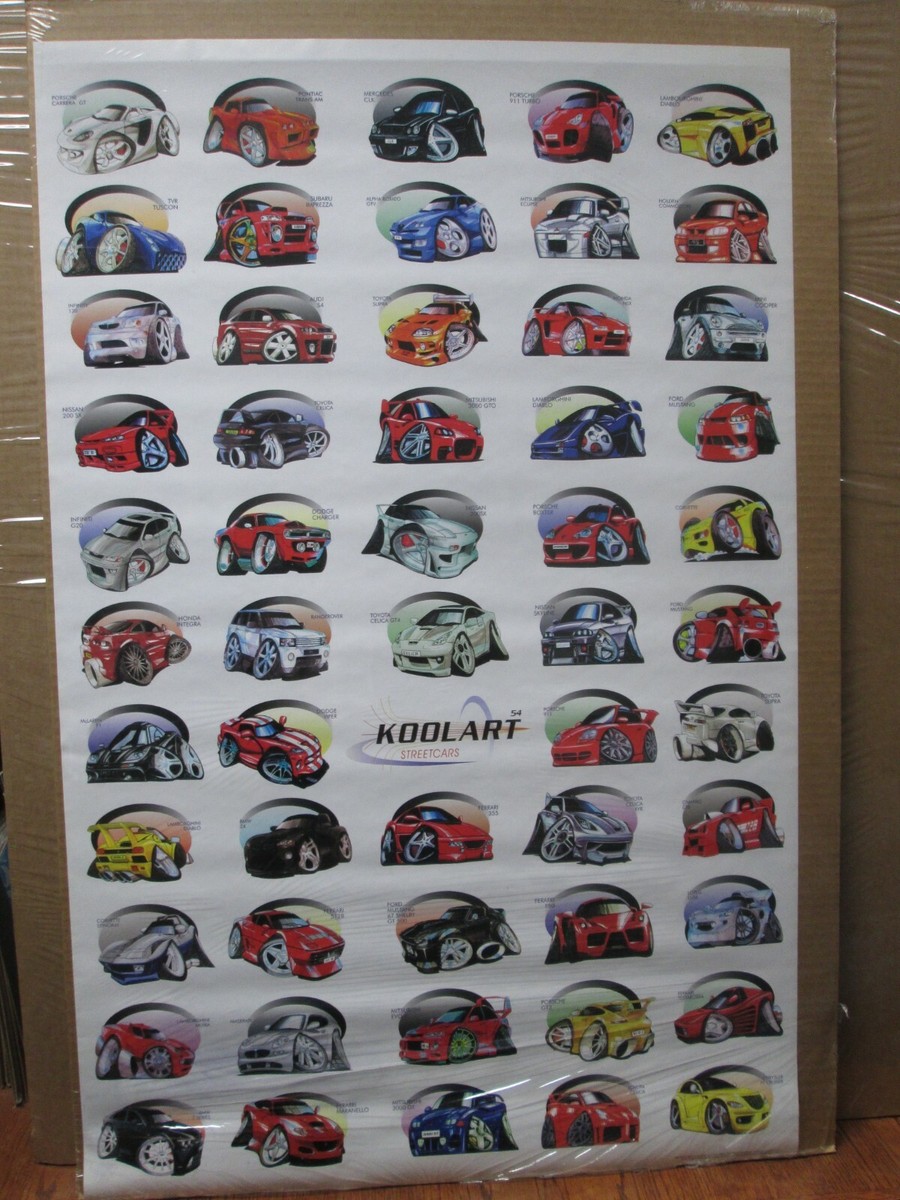 Kool art streetcars 2004 poster cars dubs 15303 | eBay