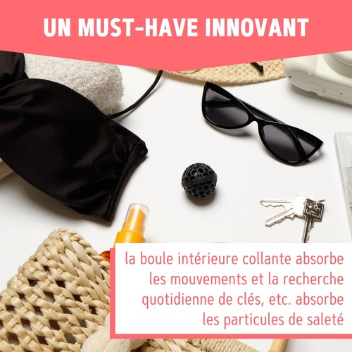 Sauberkugel® – Boule de Nettoyage de Sac réutilisable Noir – Enlève la saleté... - Afbeelding 6 van 8