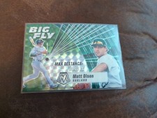 2021 Panini Mosaic Matt Olson Green Prizm Big Fly Oakland Athletics #BF11 