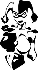 Vinyl Decal Car Truck Sticker Wall Batman Joker - Harley Quinn Abstract
