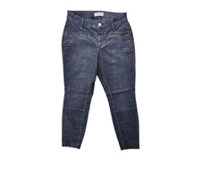 Ann Taylor Loft Corduroy Pants Size 2 Gray Curvy Skinny Ankle Waist 26 Tapered