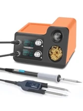 T812 two-in-one hot air gun tweezers soldering table OLED temperature regulation