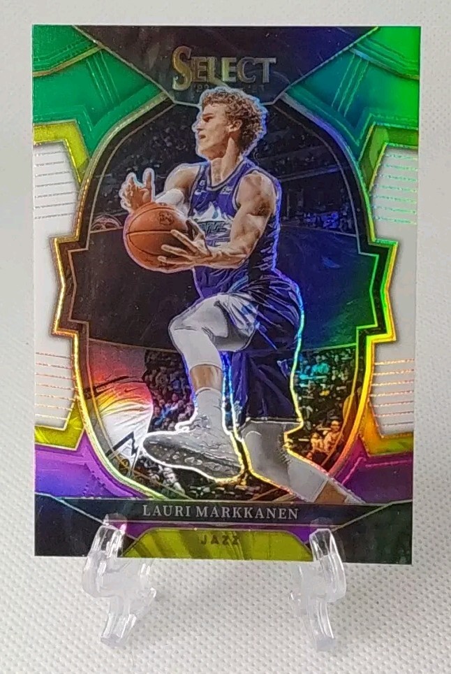 🏀2022-23 select LAURI MARKKANEN (green white & purple prizm) #45🏀 *Jazz*