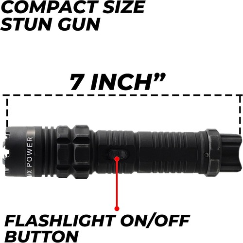 FIGHTSENSE HEAVY DUTY STUN GUN WITH LED FLASHLIGHT FOR WOMEN SELF DEFENSE - Picture 5 of 91