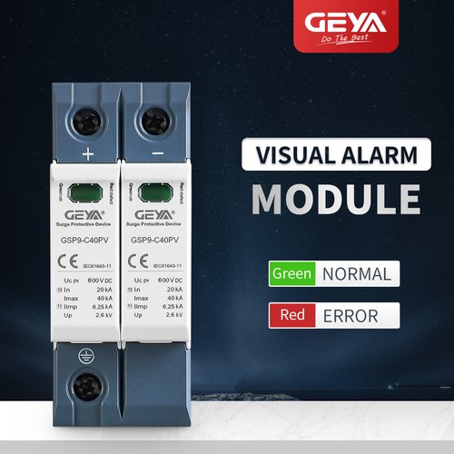 GEYA 2Pole 600/1000V Surge Protector Protective Device DC 40kA Lighting Arrester - Picture 6 of 11