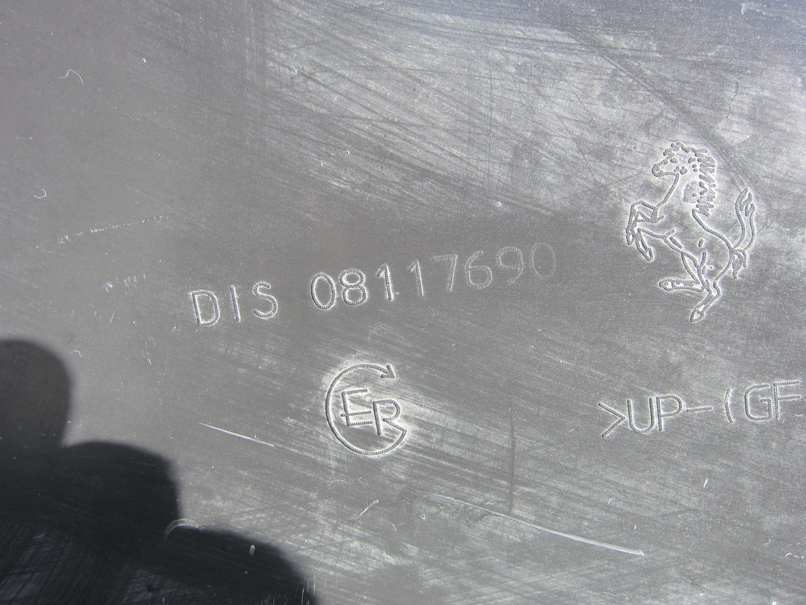 Ferrari California.- RH Center Aerodynamic Bottom Panel.- Part# 81176900