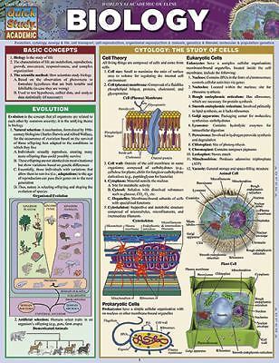Biology : A QuickStudy Laminated Reference Guide by Randy Brooks (2012, Book, 