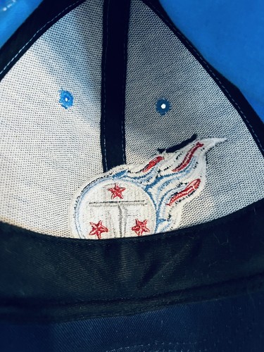 Cappello abbigliamento vintage Tennessee Titans NFL cappello papà uomo donna calcio blu gancio e anello - Foto 6 di 7