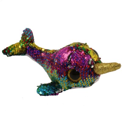 TY Flippables Sequin Plush - CALYPSO the Narwhal (6 inch) - MWMTs Beanie Boos | eBay
