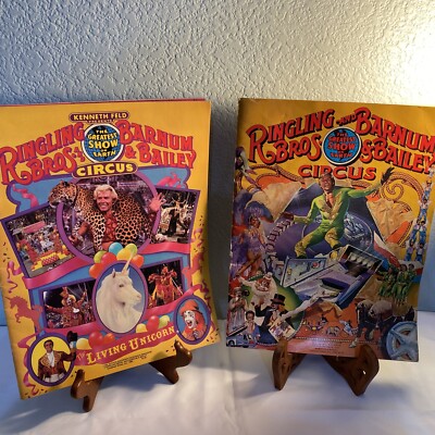 Ringling Brothers Barnum & Bailey Circus 1982 & 1985 Programs LOT 2