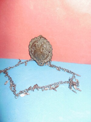 Bronze Greek sign/medallion with double headed eagle with crown from 18-19th c.
